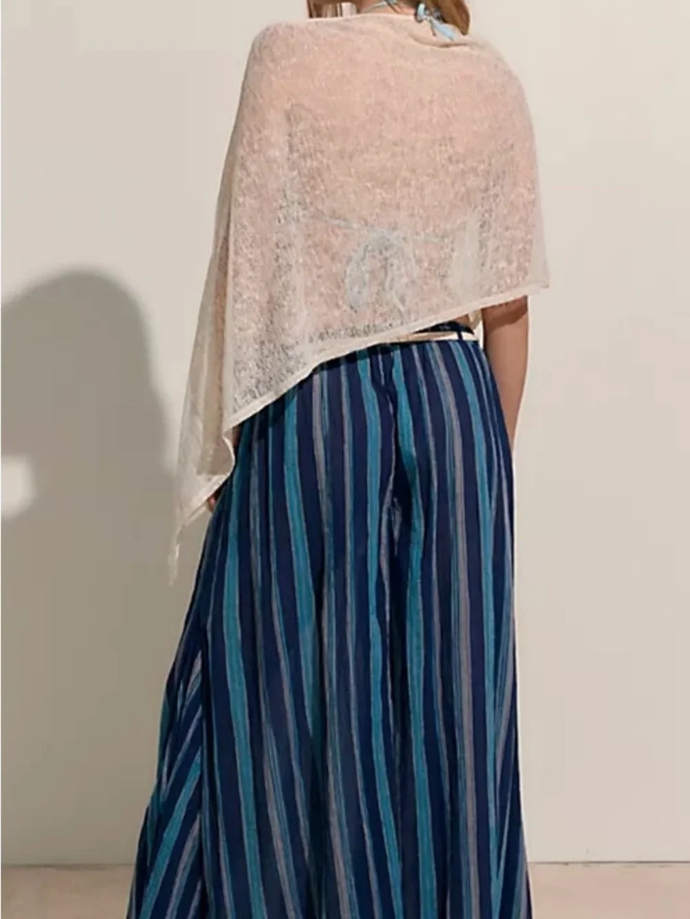 100% cotton Free People Sea Bloom Wide-Leg Pants NWT XL - Picture 3 of 3